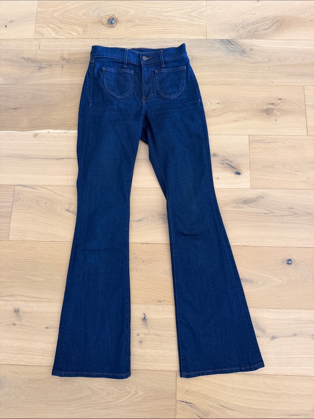 Veronica Beard Deep Indigo Flared Jeans